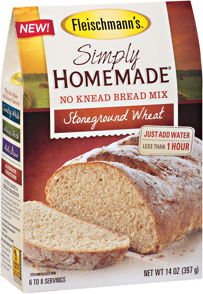 Fleischmanns Simply Homemade Stonegrnd Wheat No Knead Bread Mix Shop