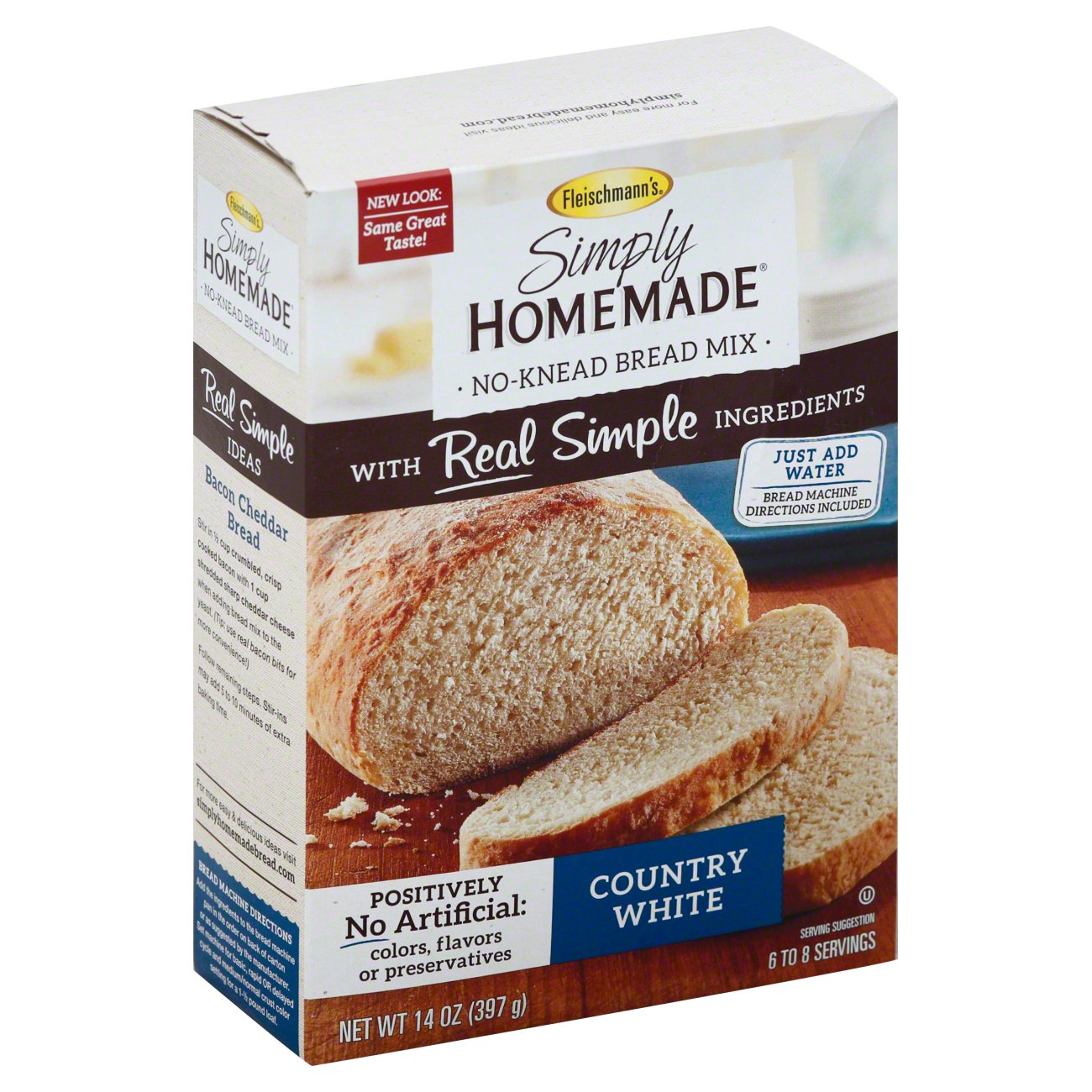 Fleischmann's Simply Homemade No Knead Country White Bread Mix - Shop ...