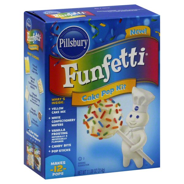 Pillsbury Funfetti Yellow Cake Pop Kit Shop Baking Mixes at HEB