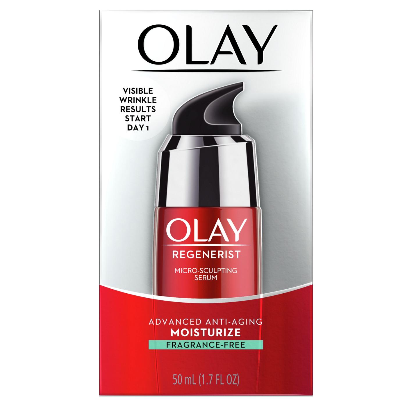 Olay Regenerist Micro-Sculpting Serum Face Moisturizer; image 4 of 4