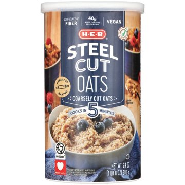 H-E-B Quick & Easy Steel Cut Oats, 24 oz