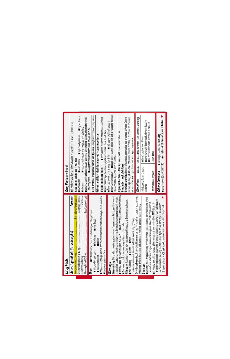 Tylenol Cold Flu Severe Caplets for Multi-Symptom Relief; image 2 of 8