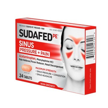 Sudafed PE Sinus Pressure + Pain Tablets