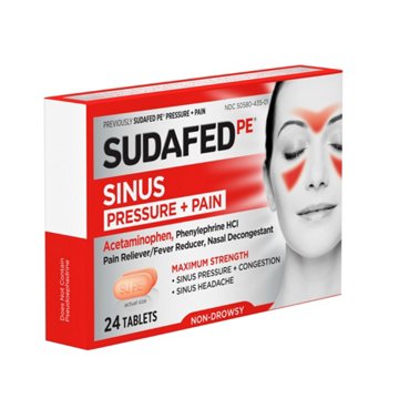 Sudafed PE Sinus Pressure + Pain Tablets