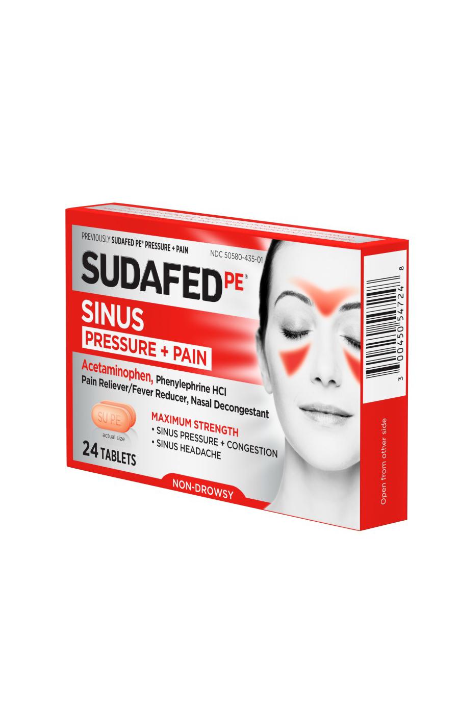 Sudafed PE Sinus Pressure + Pain Tablets; image 6 of 7
