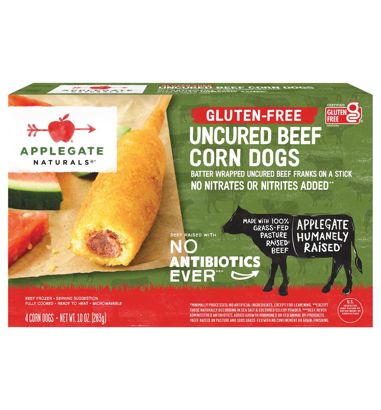 Applegate Naturals Gluten-Free Uncured Beef Corn Dogs ; image 1 of 3