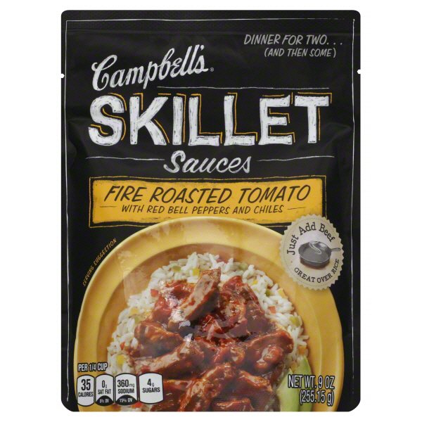 Campbell's Skillet Sauces Fire Roasted Tomato Shop Cooking Sauces at