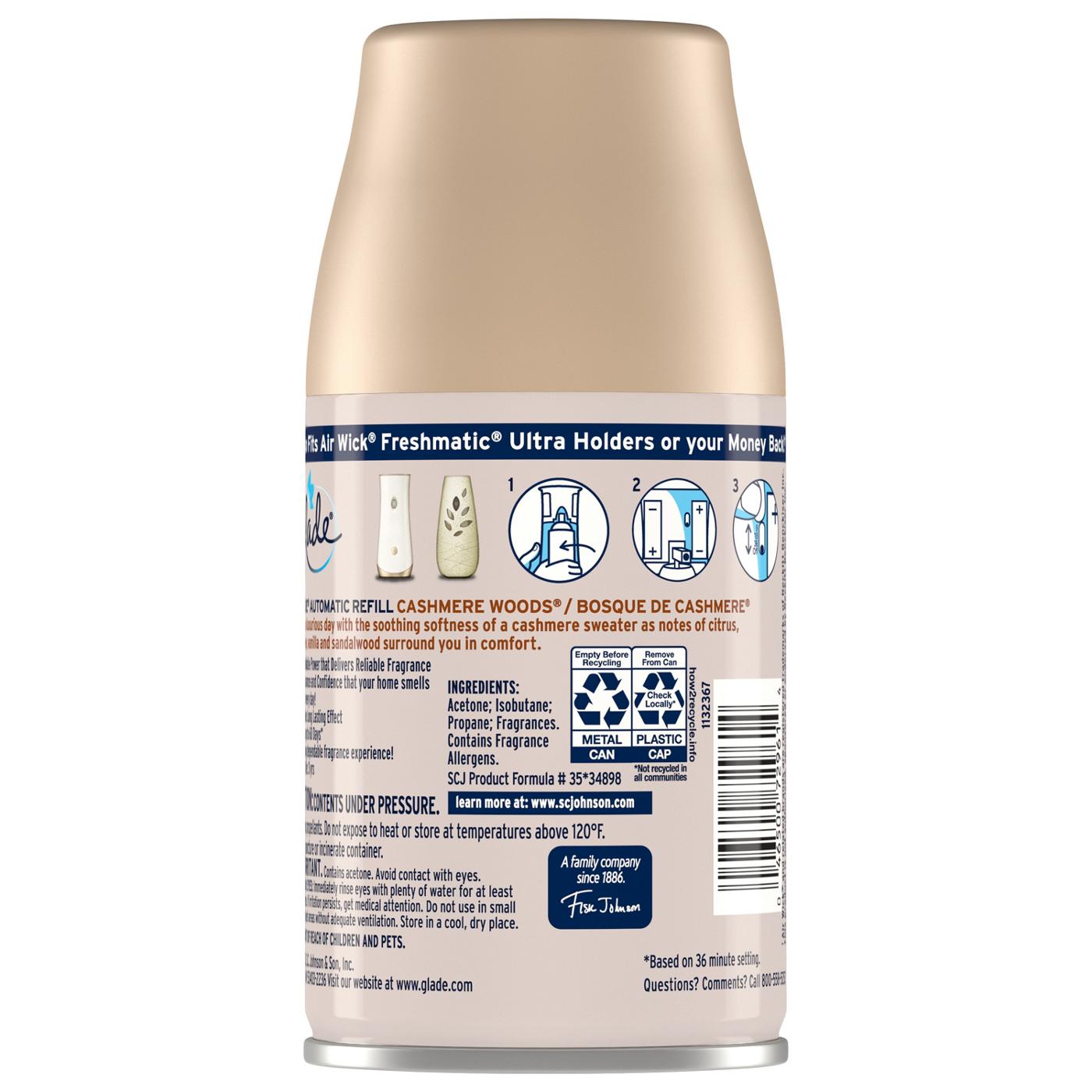 Glade Automatic Spray Refill - Cashmere Woods; image 2 of 2