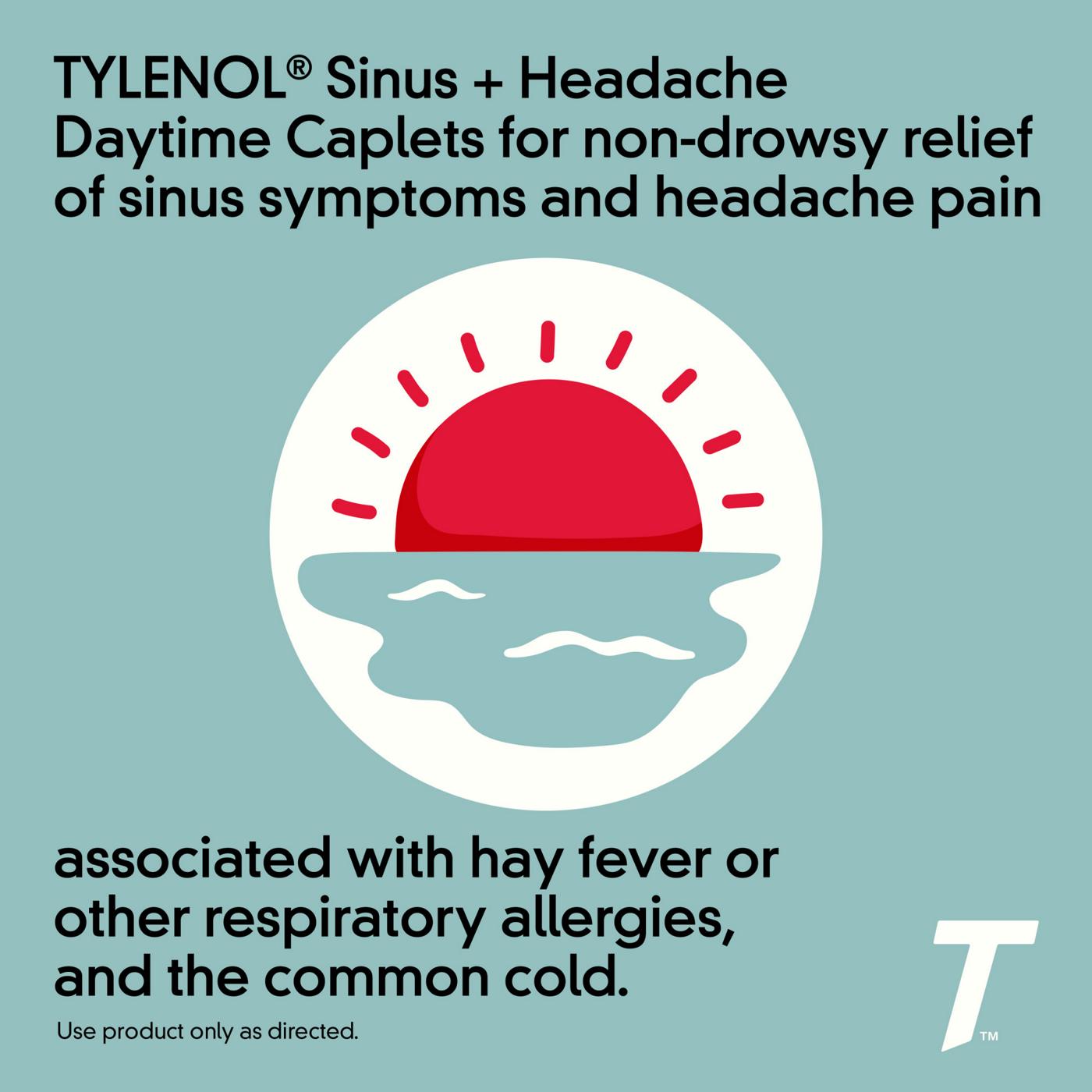 Tylenol Sinus + Headache, Daytime Caplets; image 5 of 7