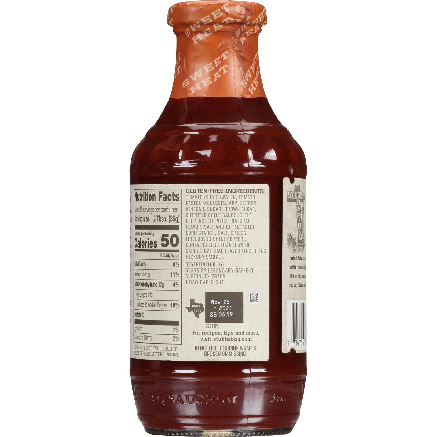 Stubb's Sweet Heat Bar-B-Q Sauce; image 7 of 10