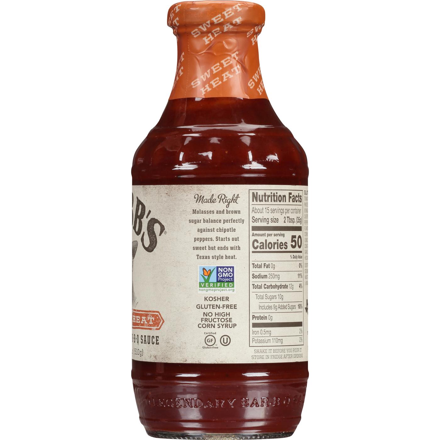 Stubb's Sweet Heat Bar-B-Q Sauce; image 9 of 10