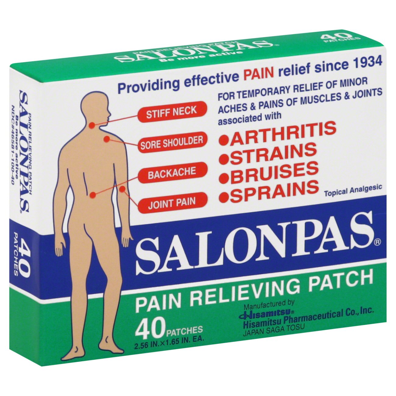 Salonpas Pain Relieving Patch Shop Muscle & Joint Pain at HEB