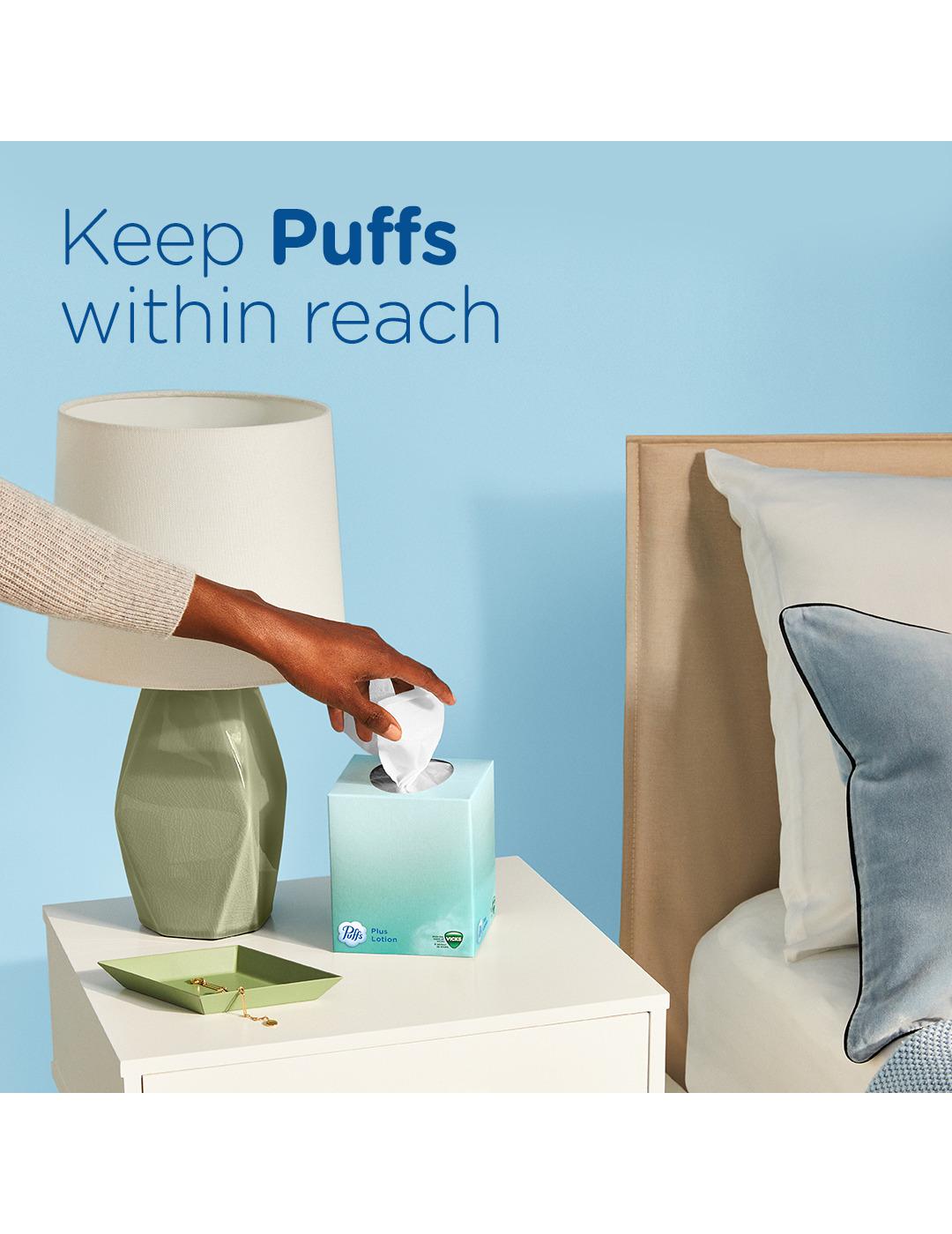 Puffs Plus Lotion with Scent of Vicks Facial Tissues Shop Facial
