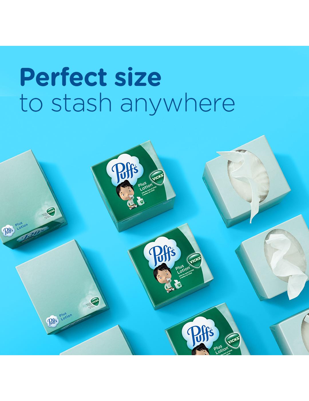 Puffs Plus Lotion with Scent of Vicks Facial Tissues Shop Facial