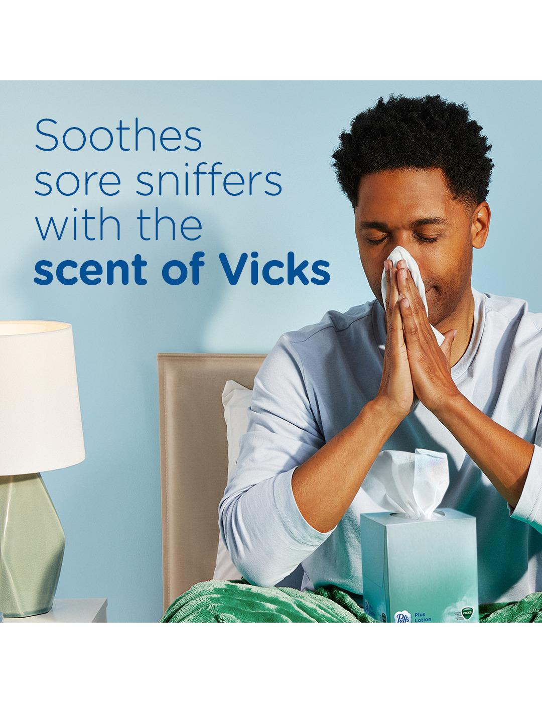 Puffs Plus Lotion with Scent of Vicks Facial Tissues Shop Facial
