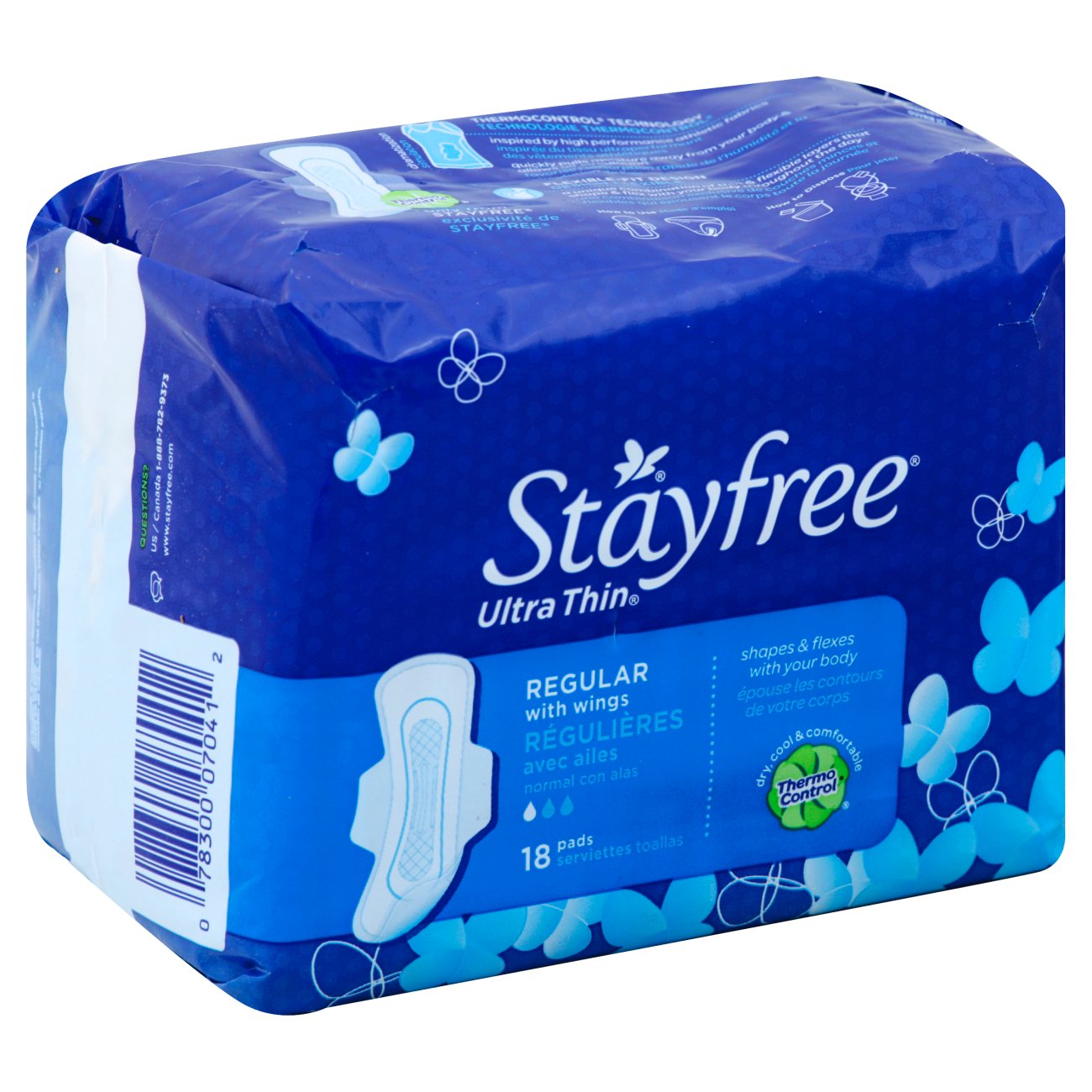 Stayfree Ultra Thin Regular Pads with Wings Shop Feminine Care at HEB