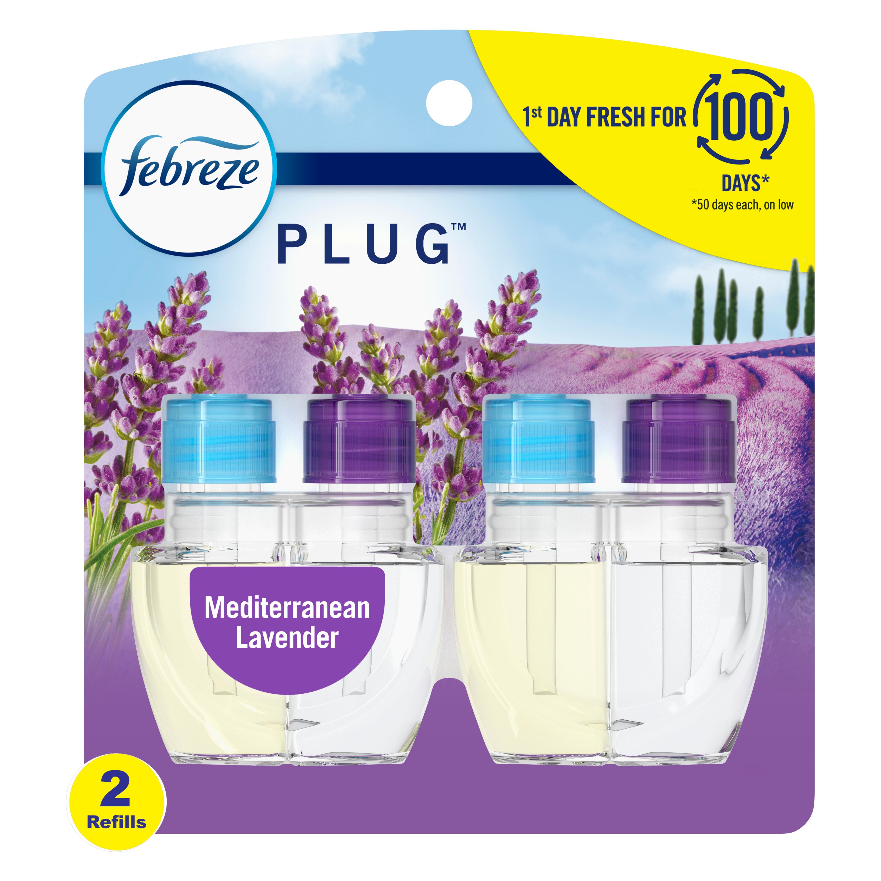 Febreze Plug Mediterranean Lavender Scented Oil Refill Shop Air