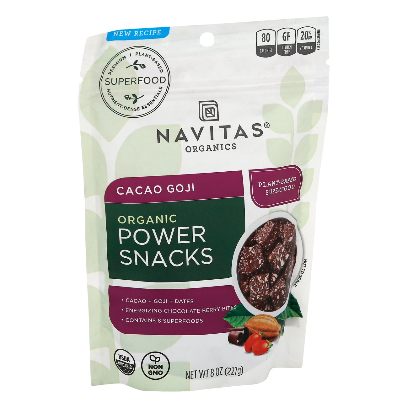 Navitas Organics Power Snacks - Cacao Goji, 8 oz