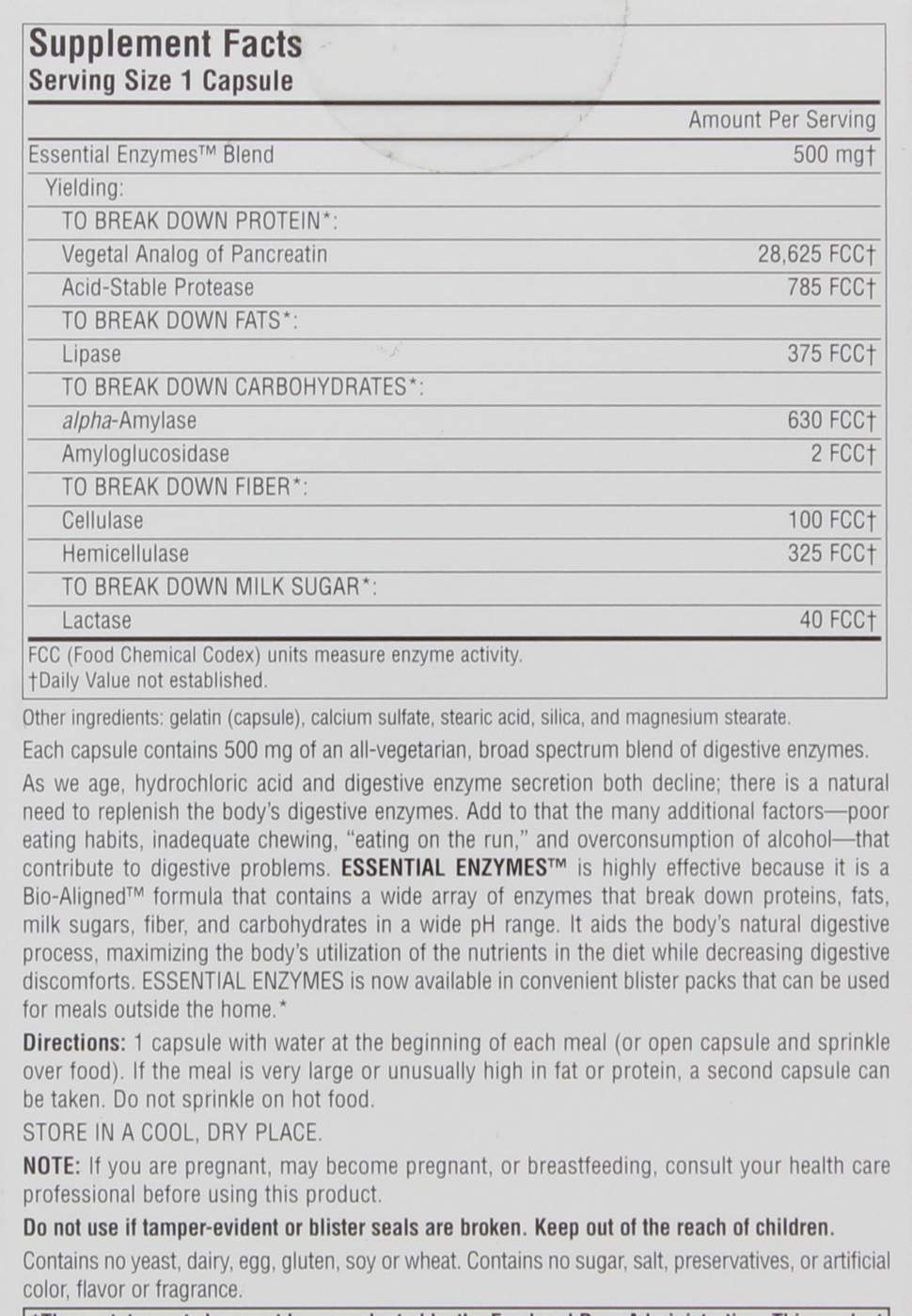 Source Naturals Essential Enzymes Digestive Aid Capsules Shop Diet