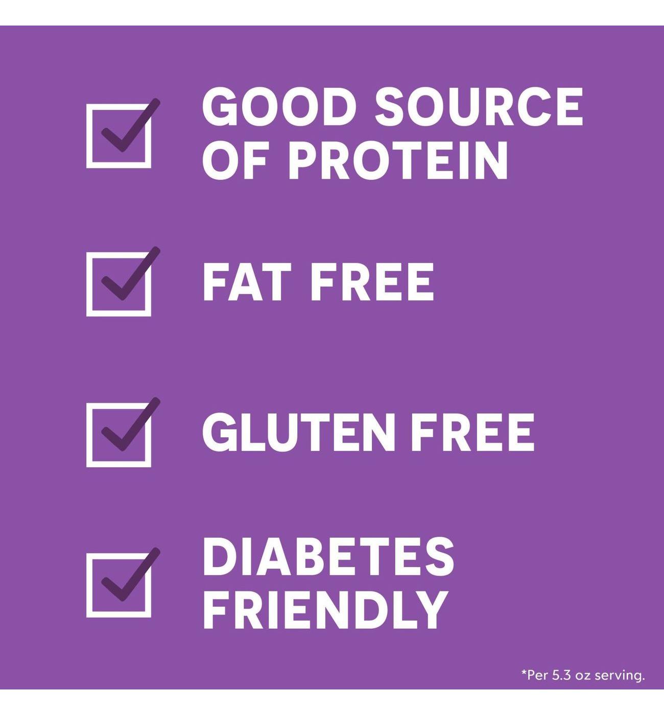 Light + Fit Nonfat Greek Yogurt 4 pk - Blueberry; image 4 of 10