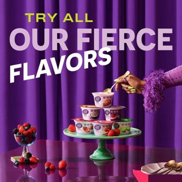 Light + Fit Nonfat Greek Yogurt 4 pk - Blueberry