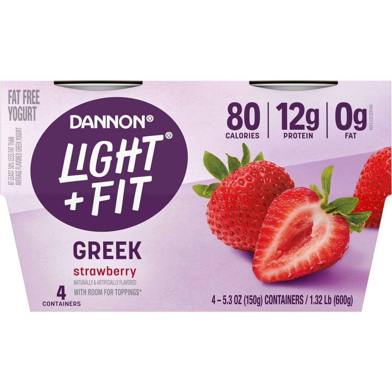 Oikos Triple Zero Mixed Berry Flavored Nonfat Yogurt, 5.3 oz, 4 count