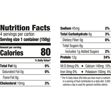 Light + Fit Nonfat Greek 4 pk Yogurt - Strawberry