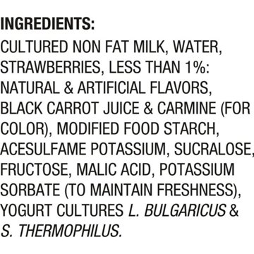 Light + Fit Nonfat Greek 4 pk Yogurt - Strawberry