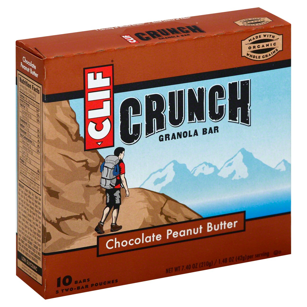 Clif Crunch Chocolate Peanut Butter Granola Bars Shop Granola & Snack