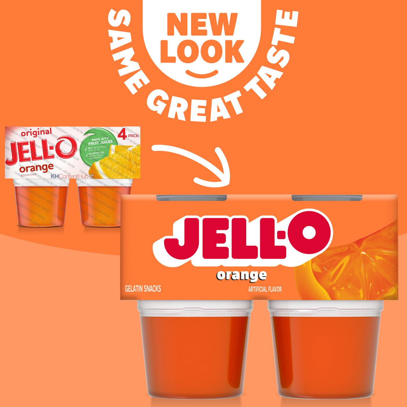 Jell-O Ready To Eat Orange Gelatin; image 5 of 5