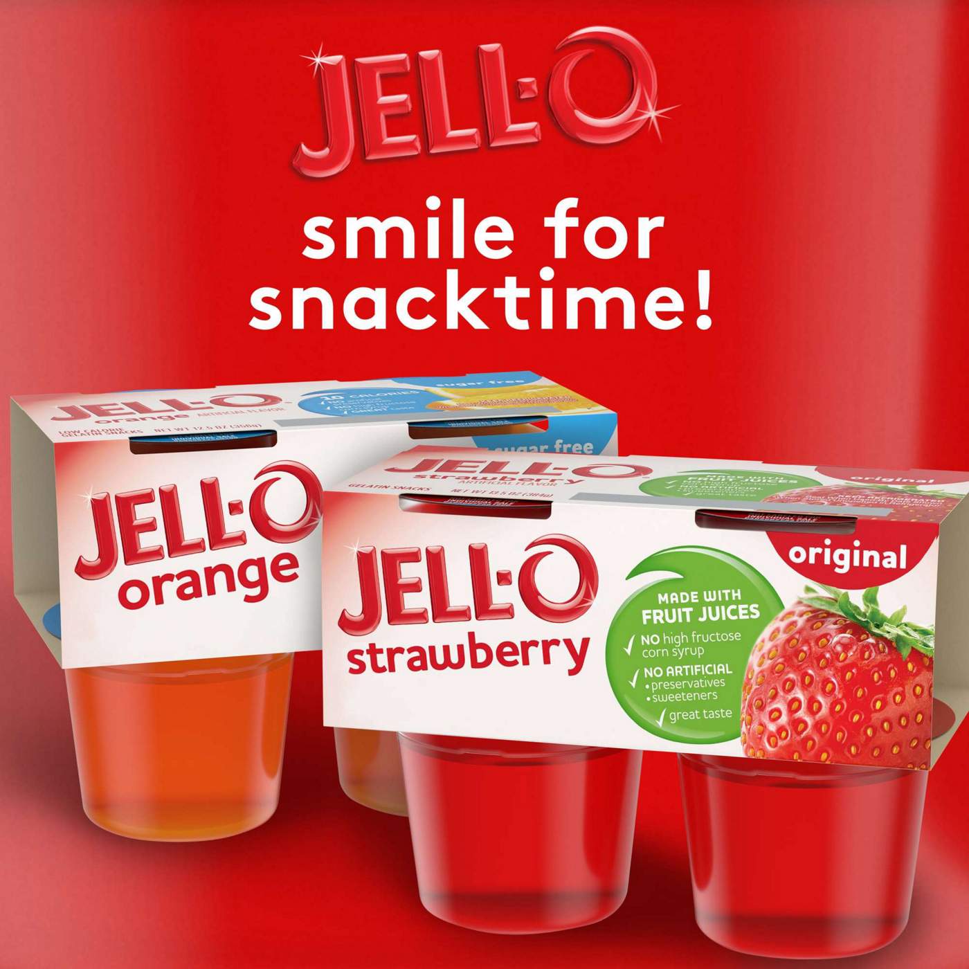 Jell-O Strawberry Gelatin Snacks; image 3 of 11