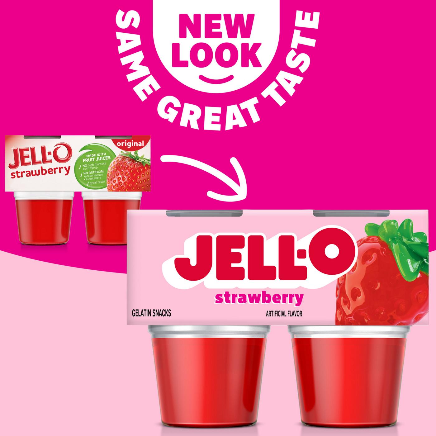 Jell-O Strawberry Gelatin Snacks; image 6 of 11