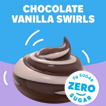 Jell-O Sugar Free Ready To Eat Chocolate Vanilla Swirl Pudding Cups, 4 ct