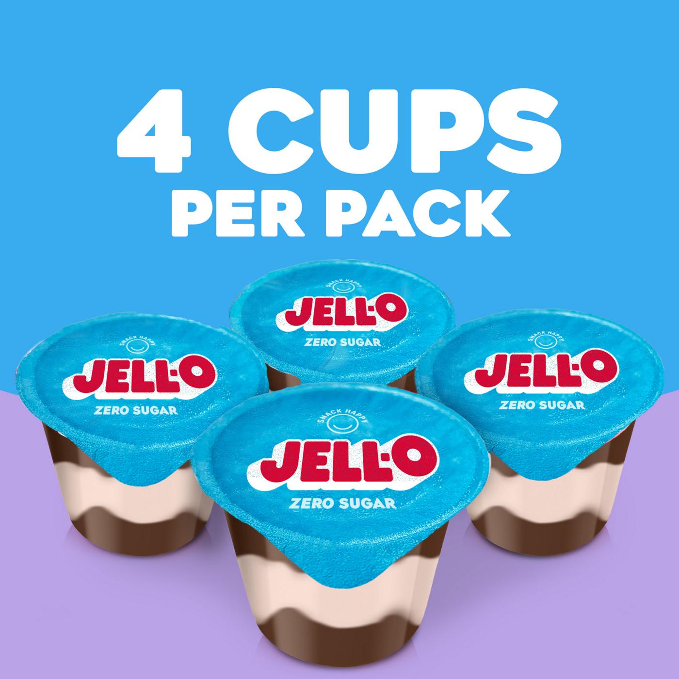 Jell-O Zero Sugar Chocolate Vanilla Swirls Pudding Snacks; image 7 of 9