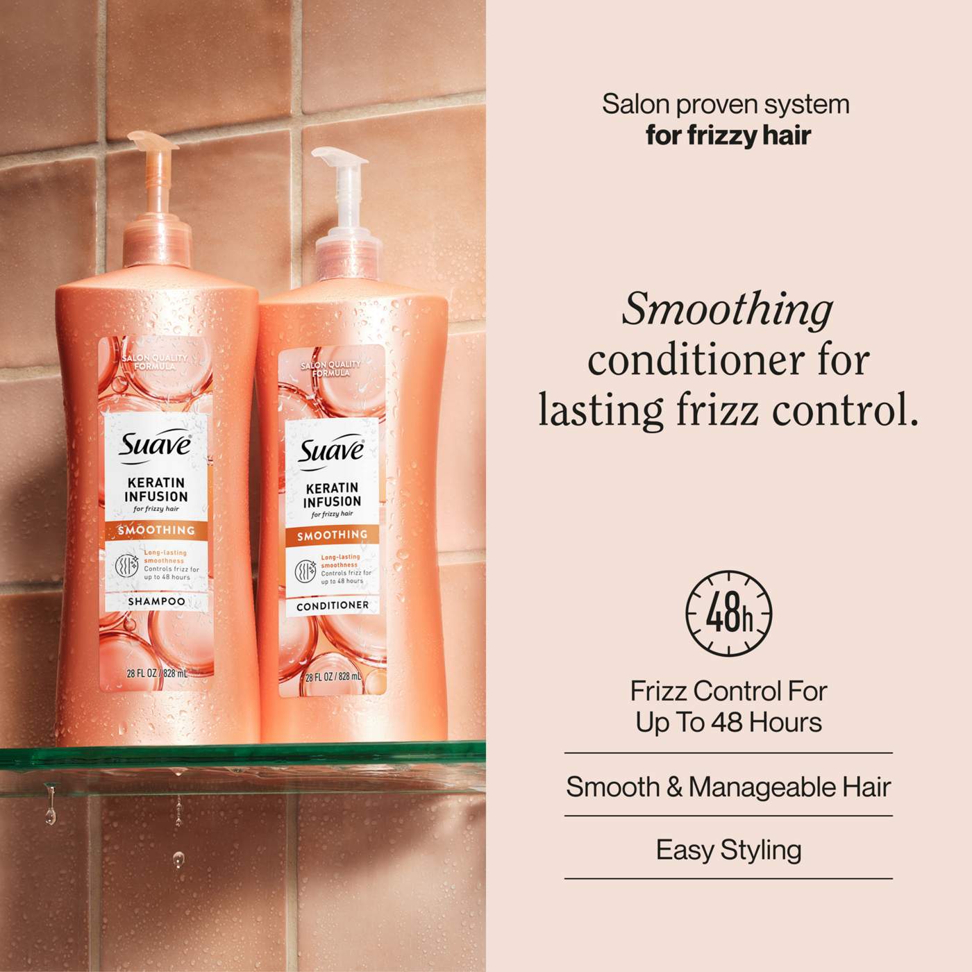 Suave Professionals Keratin Infusion Smoothing Conditioner; image 7 of 8