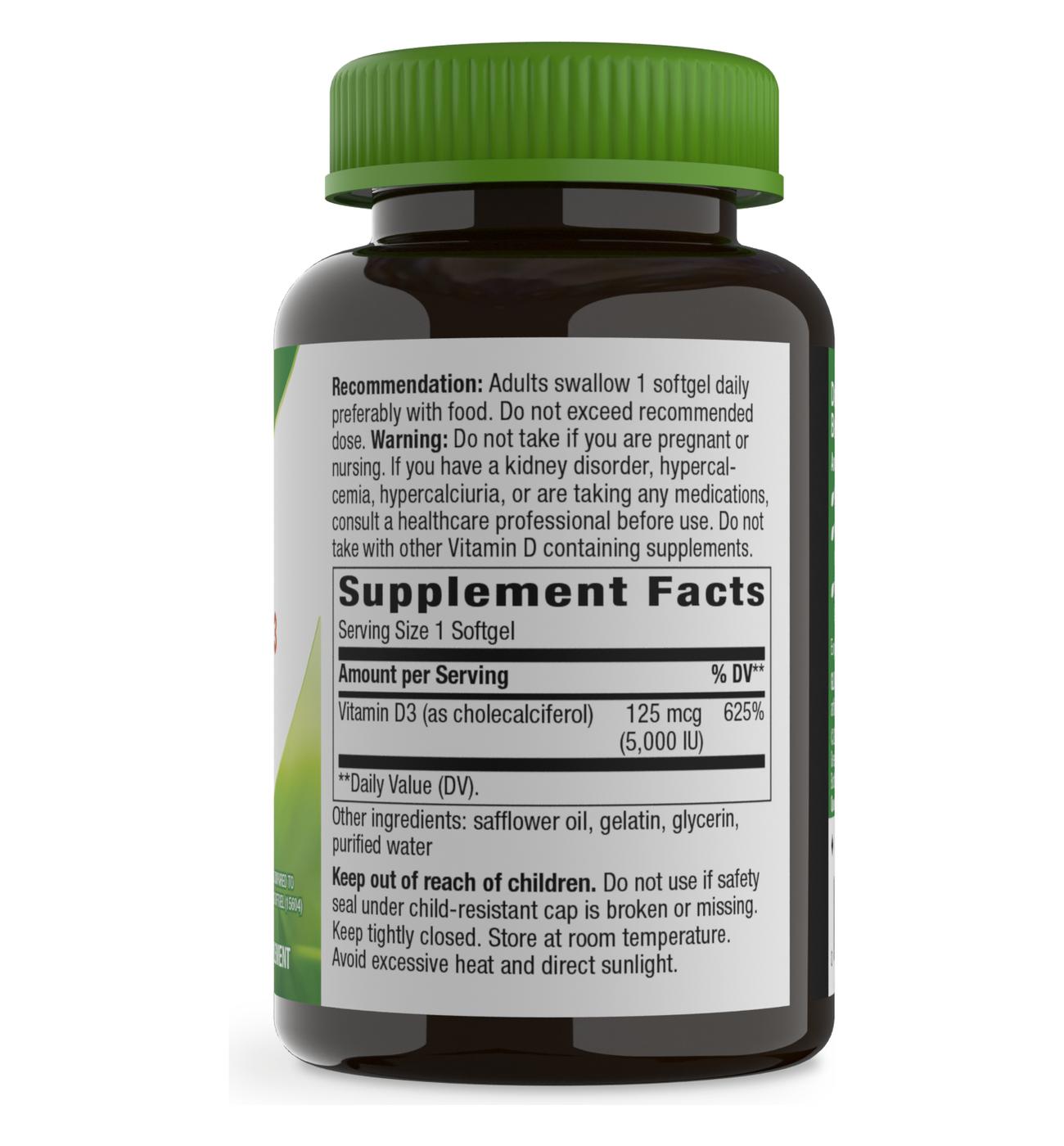 Nature's Way Vitamin D3 Max Softgels; image 2 of 2