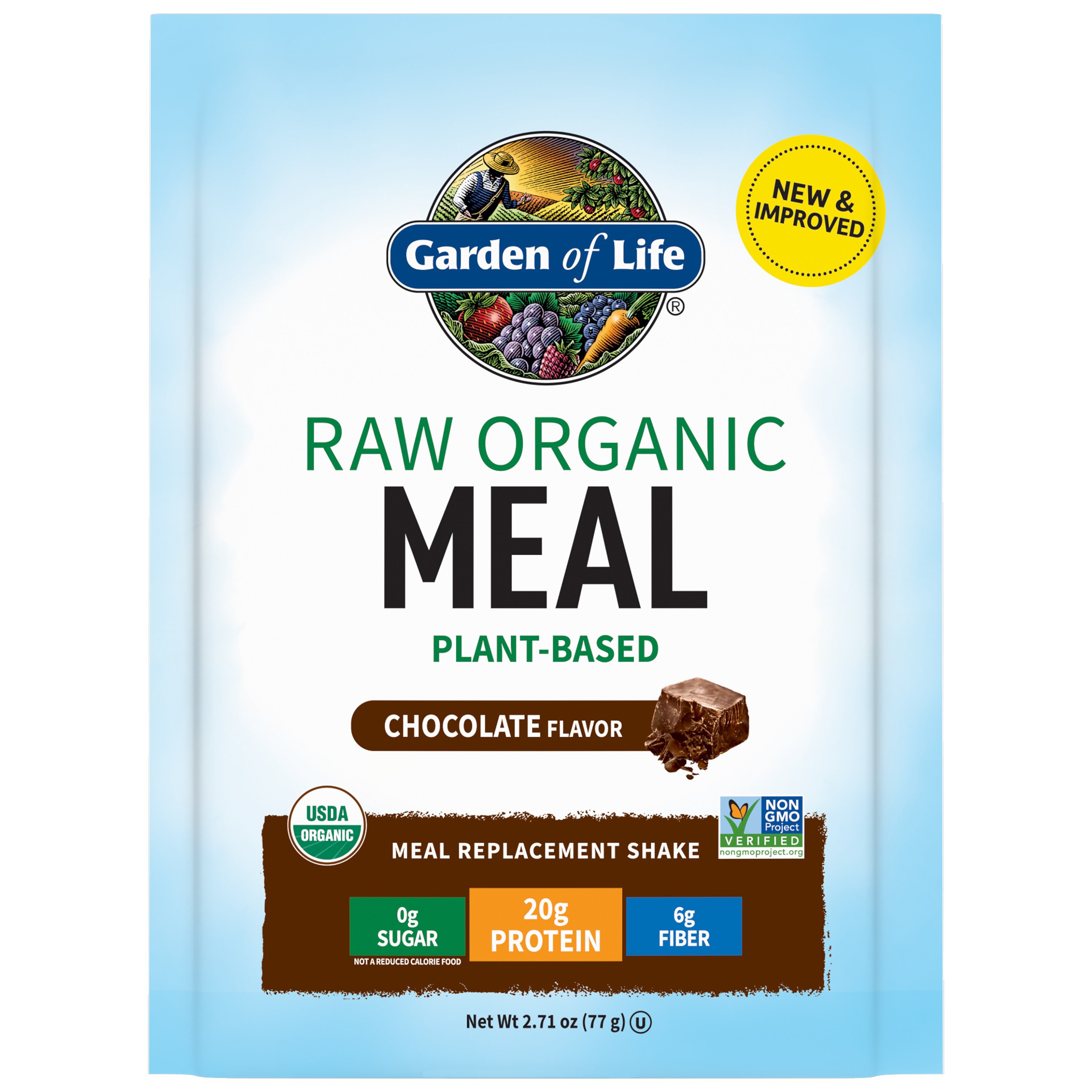 Garden of Life 20g Protein Plant Based Meal Replacement Chocolate