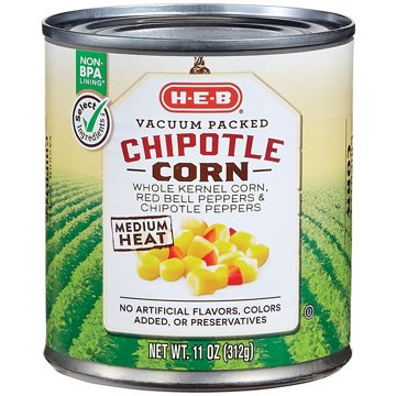 H-E-B Chipotle Corn Medium Heat, 11 oz