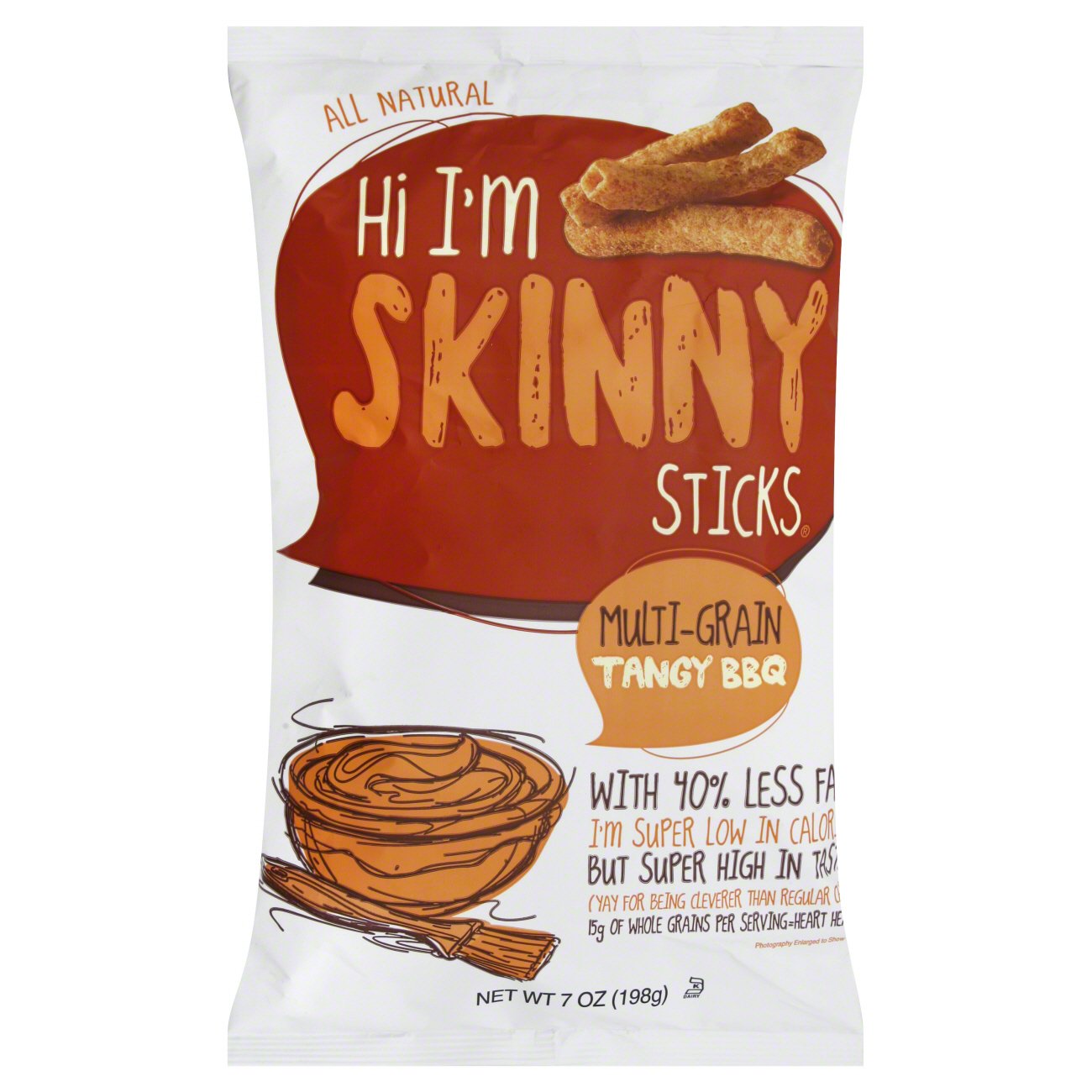 Hi I'm Skinny Multigrain Tangy BBQ Skinny Sticks Shop Chips at HEB