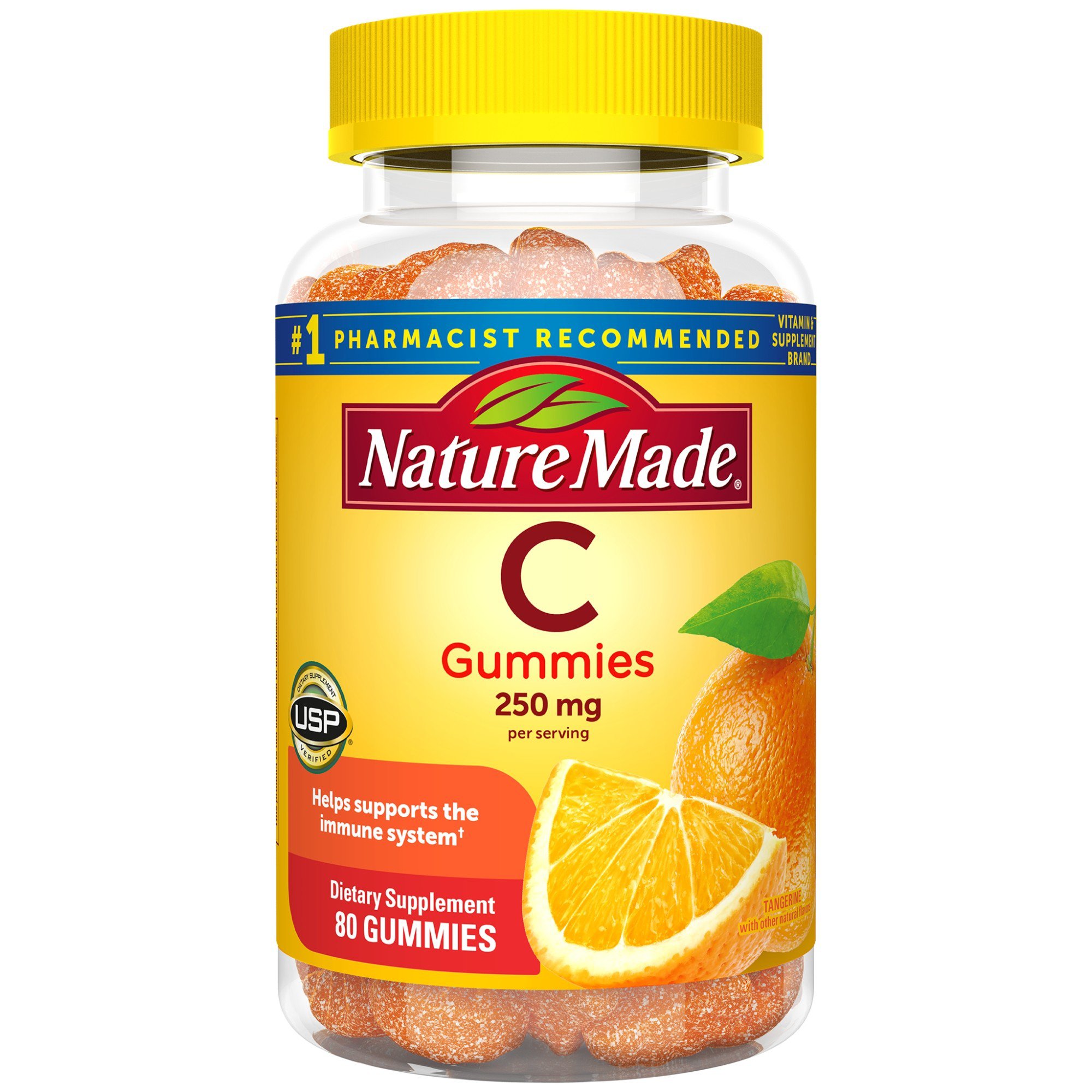 Nature Made Adult Vitamin C Tangerine Gummies Shop Vitamins A Z At H E B 