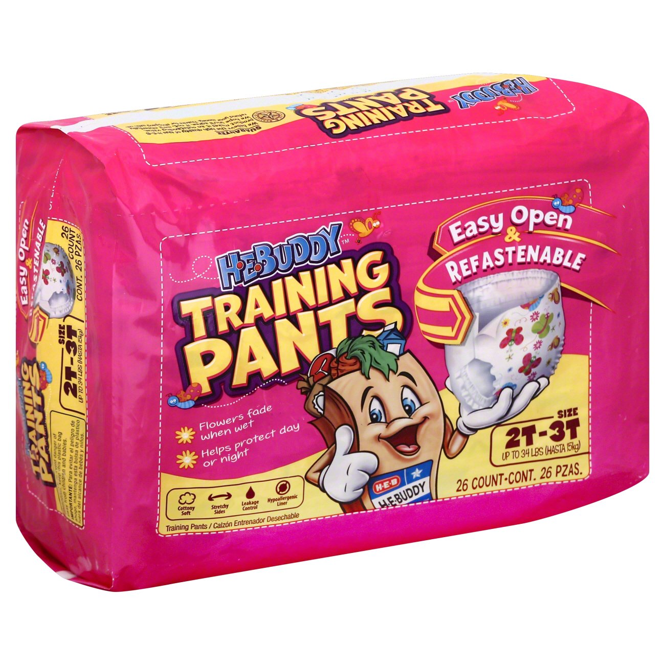 HEBuddy Girls Training Pants 2T & 3T Shop Training pants at HEB