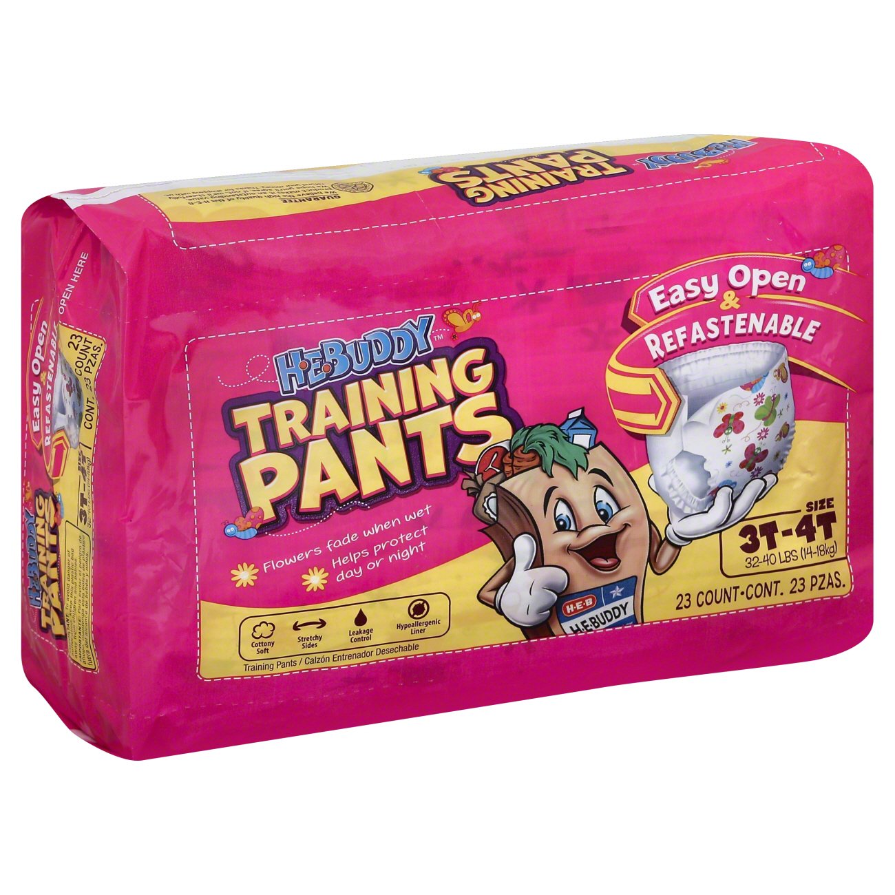 HEBuddy Girls Training Pants 3T & 4T Shop Diapers & Potty at HEB
