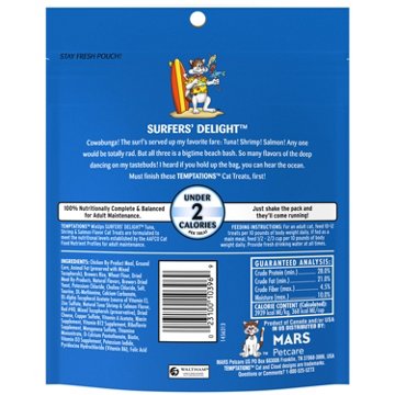 Temptations MixUps Surfer's Delight Flavor Crunchy and Soft Cat Treats