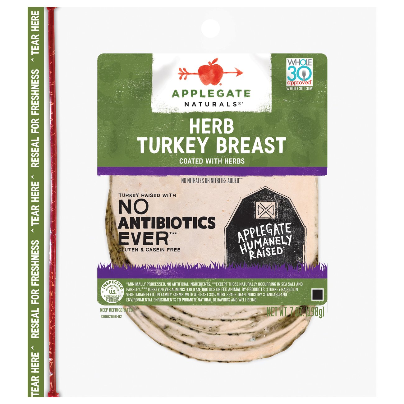 Applegate Naturals Herb Turkey Breast Sliced Shop Meat at HEB