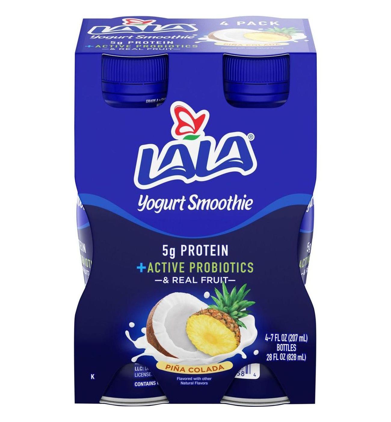 LALA Pina Colada Yogurt Smoothie 7 oz Bottles Shop Yogurt at HEB