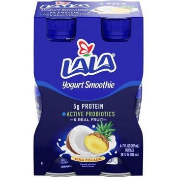 LALA Pina Colada Yogurt Drink 7 oz Bottles