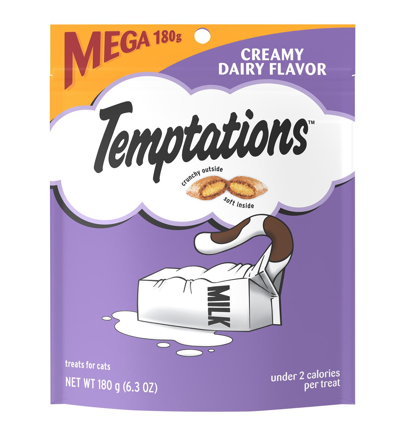 Temptations Classic Crunchy and Soft Cat Treats Creamy Dairy Flavor; image 1 of 5