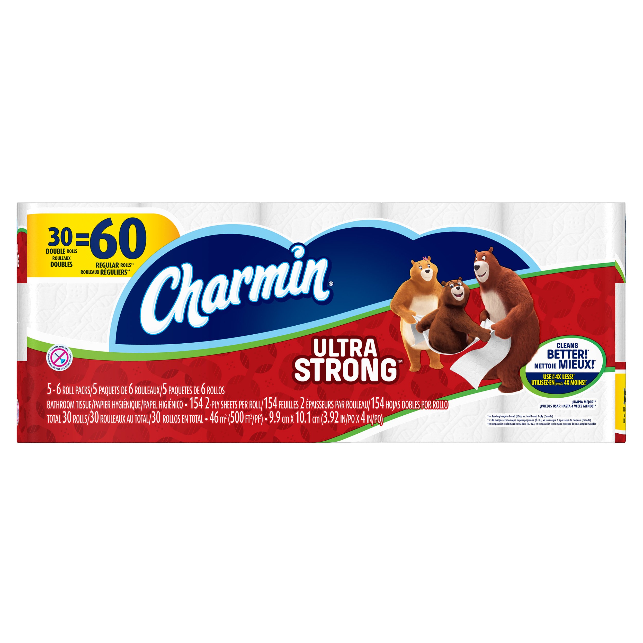 Charmin Ultra Strong Double Roll Toilet Paper Shop Toilet Paper at HEB