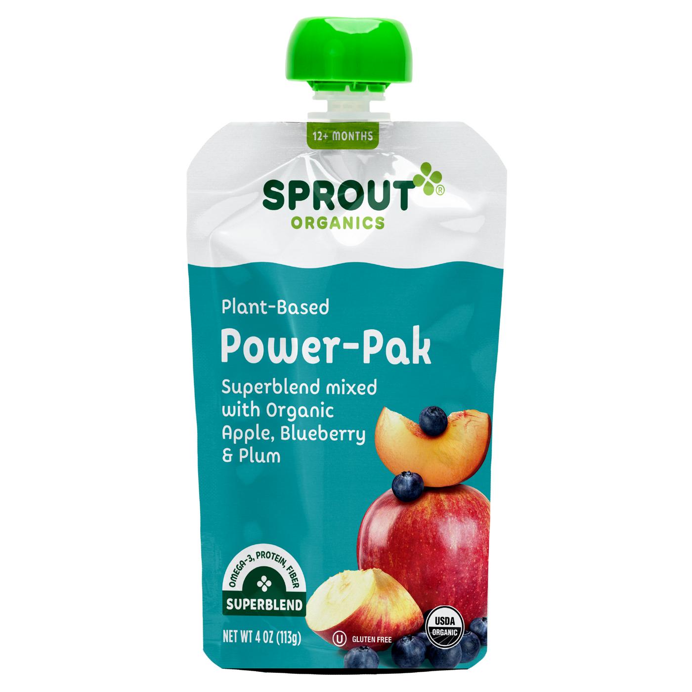 Sprout Organics PowerPak Pouch Superblend with Apple Blueberry