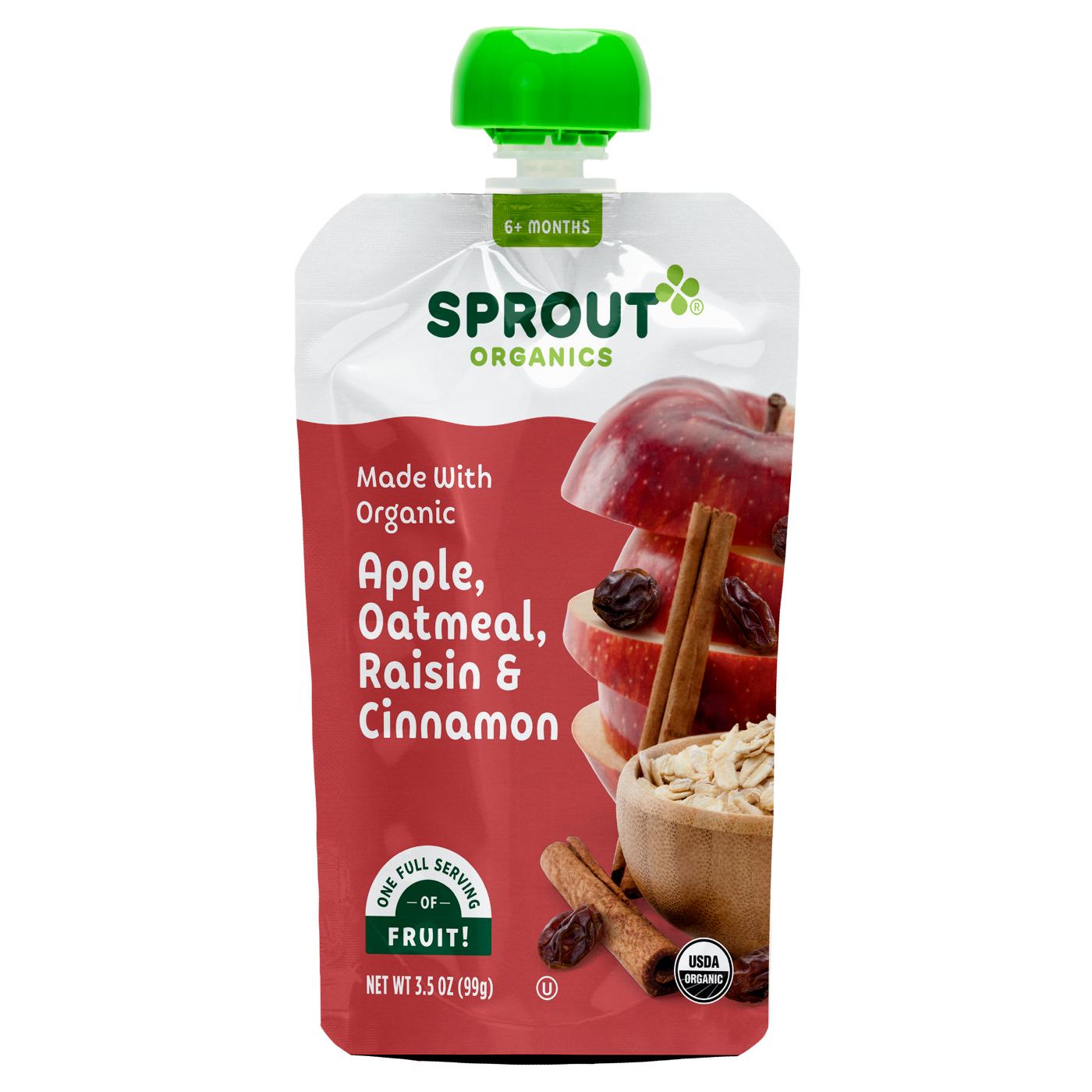 Sprout Organics Pouch - Apple Oatmeal Raisin & Cinnamon; image 1 of 3